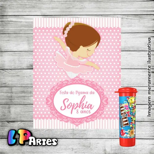 Adesivo Chocolate M&m's - Bailarina