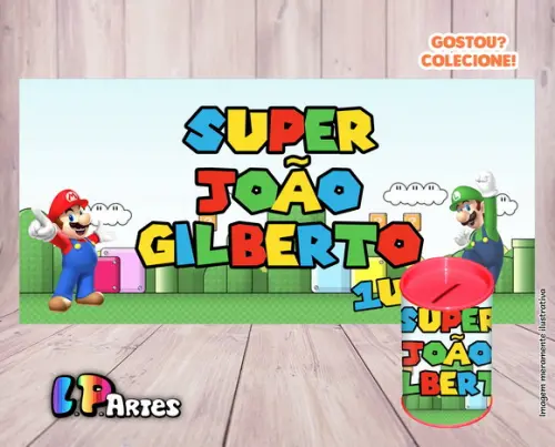 Adesivo Cofre Super Mario Bros