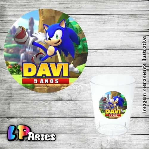 Adesivo Copinho de Brigadeiro - Sonic
