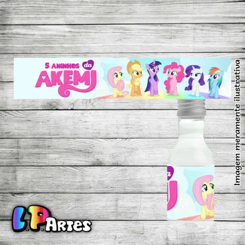 Adesivo de Garrafinha - My Little Pony