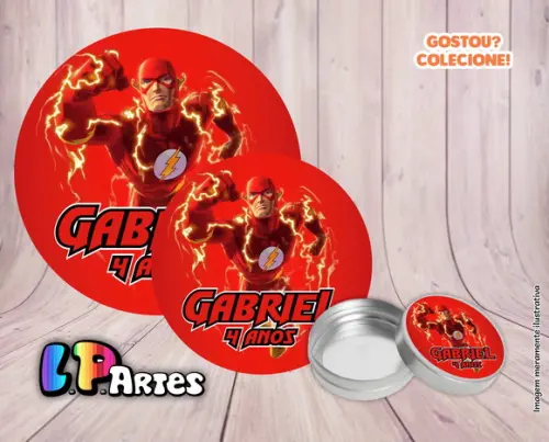 Adesivo de Latinha - Flash