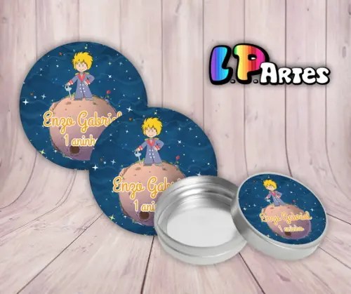 Adesivo de Latinha o Pequeno Príncipe