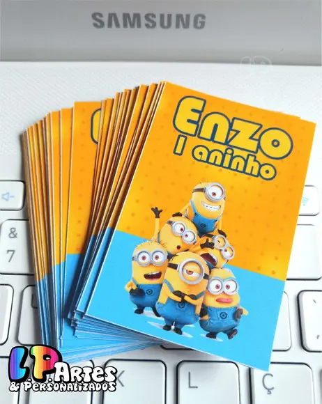 Adesivo de Tubete Minions