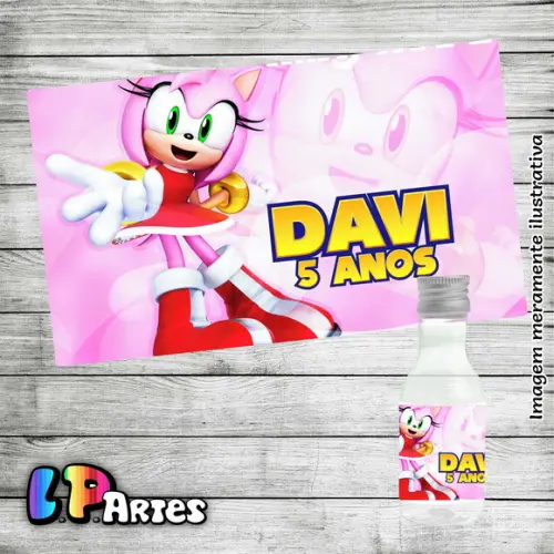 Adesivo Garrafinha - Amy Rose