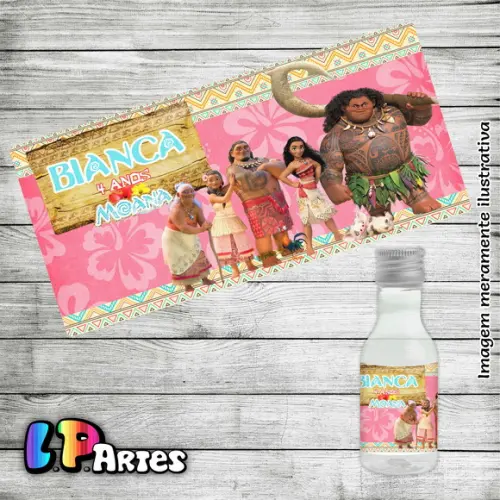 Adesivo Garrafinha - Moana