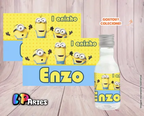 Adesivo Garrafinha Minions