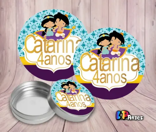 Adesivo Jasmine e Aladdin