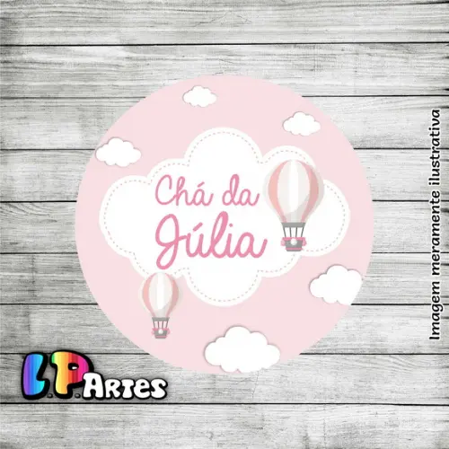 Adesivo Latinha - Balão, Pipa, Avião, Rosa