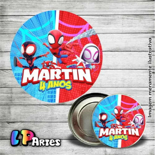 Adesivo Latinha - Spidey e Seus Amigos
