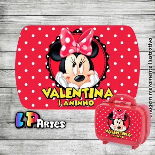 Adesivo Maleta Acrílica P - Minnie Mouse