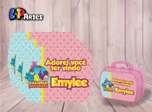 Adesivo Maleta Galinha Pintadinha P