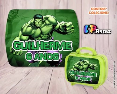 Adesivo Maletinha Acrílica G - Hulk
