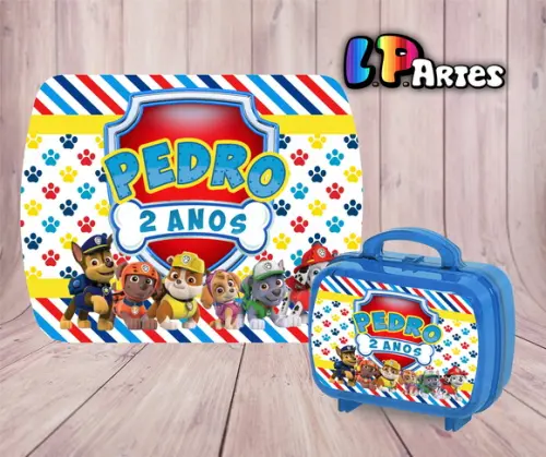 Adesivo Maletinha Acrilica G - Patrulha Canina