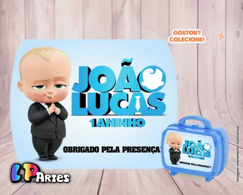 Adesivo Maletinha Acrílica G - o Poderoso Chefinho