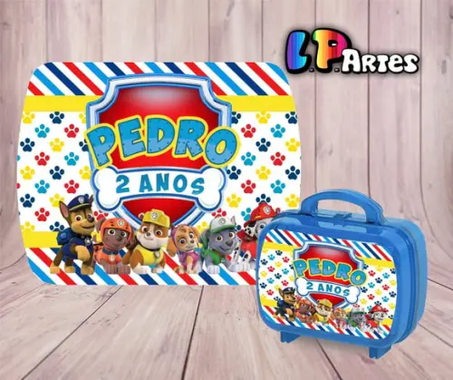 Adesivo Maletinha Acrílica P - Patrulha Canina