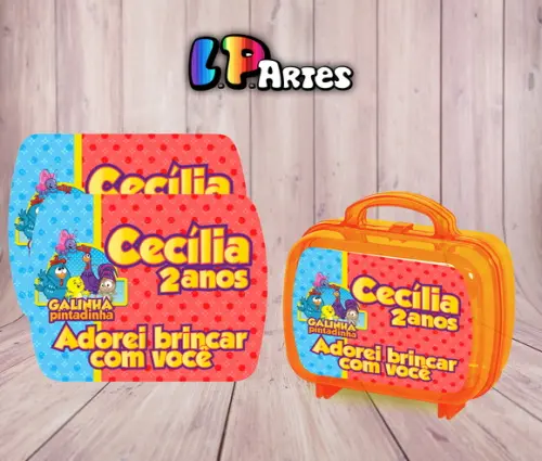 Adesivo Maletinha Galinha Pintadinha - G