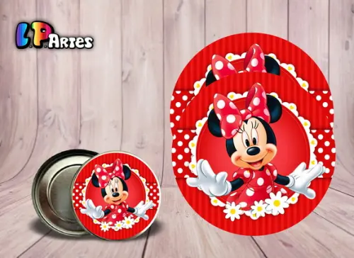 Adesivo Minnie Vermelha
