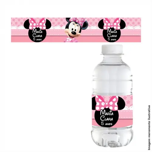 Adesivo para Água Minnie Rosa