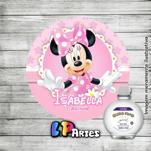 Adesivo para Água Minnie Rosa