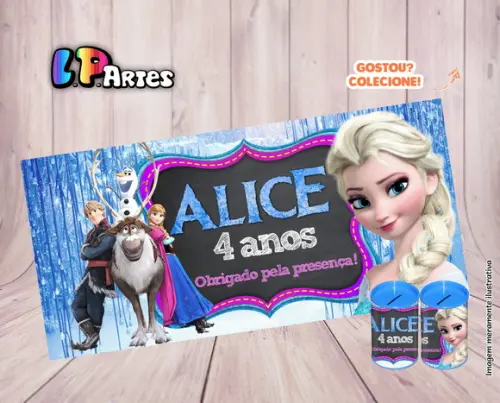 Adesivo para Cofre - Frozen