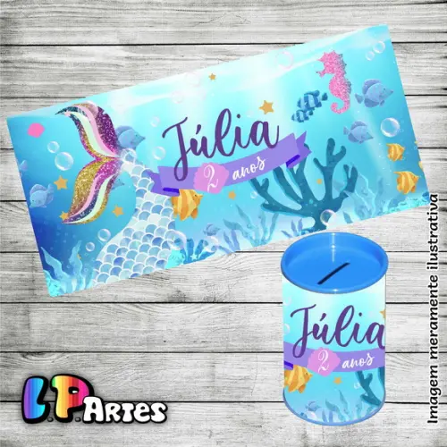 Adesivo para Cofre - Sereia