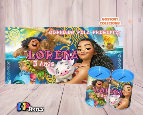 Adesivo para Cofre - Moana