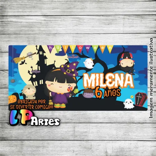 Adesivo para Cofre Halloween Cute