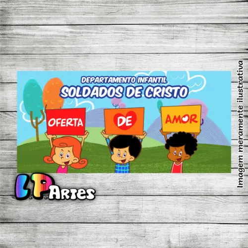 Adesivo para Cofre Três Palavrinhas