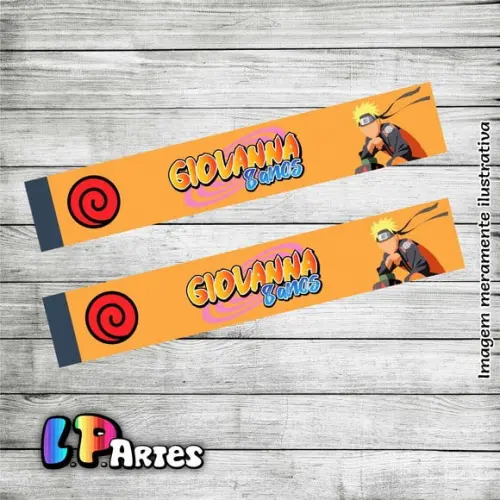 Adesivo para Lápis - Naruto