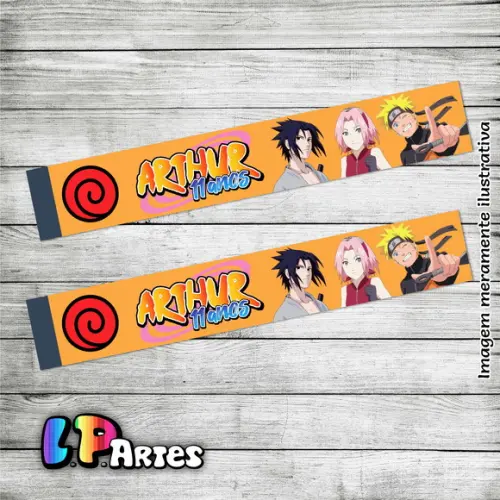 Adesivo para Lápis - Naruto