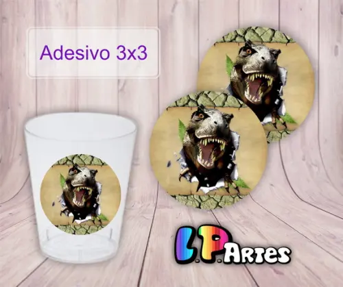 Adesivo Paracopinho Dinossauros