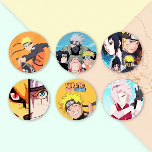 Adesivo Redondo 4x4 Naruto