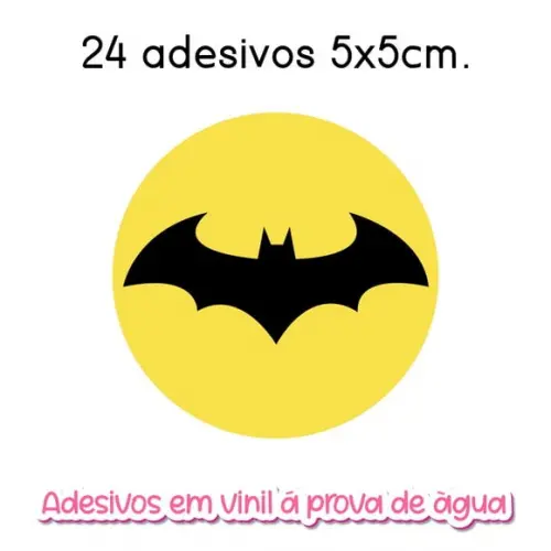Adesivo Redondo Batman - Vários Tamanhos