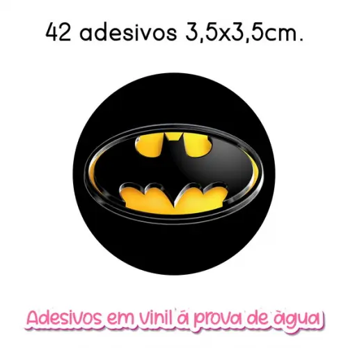 Adesivo Redondo Batman - Vários Tamanhos
