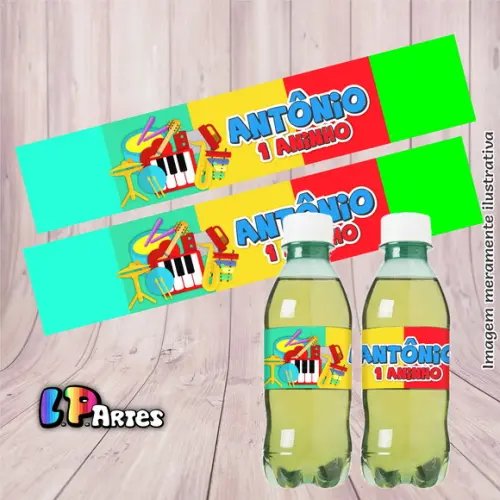 Adesivo Refrigerante - Banda Musical