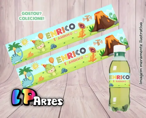 Adesivo Refrigerante - Dino Cute