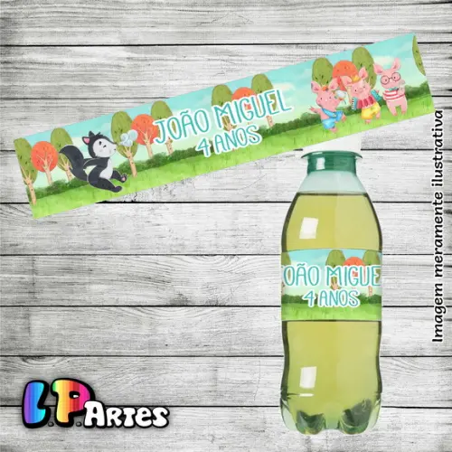 Adesivo Refrigerante - Três Porquinhos