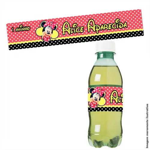 Adesivo Refrigerante Minnie Vermelha