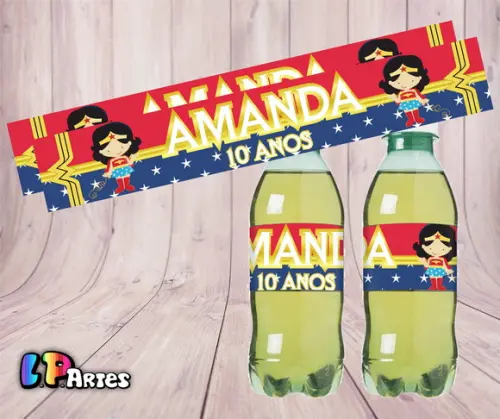 Adesivo Refrigerante Mulher Maravilha