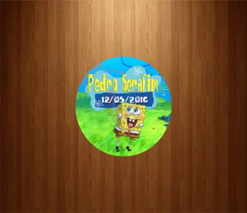 Adesivo Rótulo Bob Esponja 2