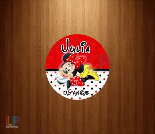 Adesivo Rótulo Minnie (m.3)