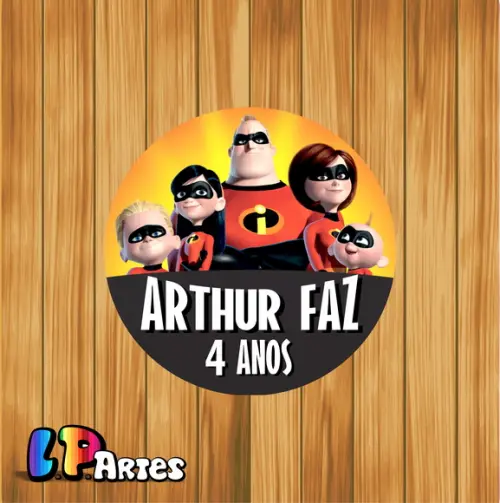 Adesivo Rótulo os Incríveis