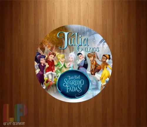 Adesivo Rótulo Tinker Bell Fadas
