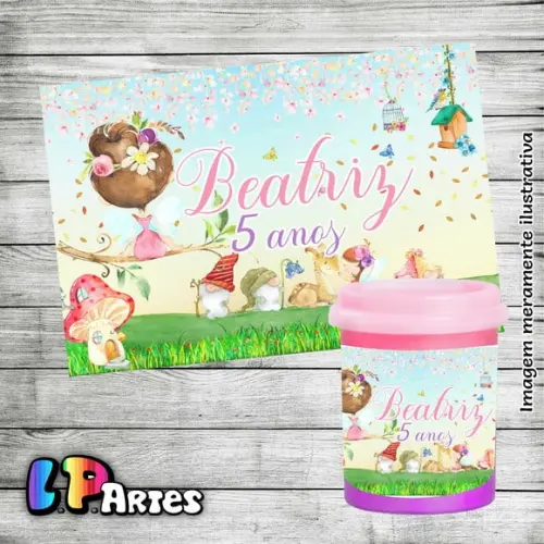 Adesivo Slime - Jardim das Fadas