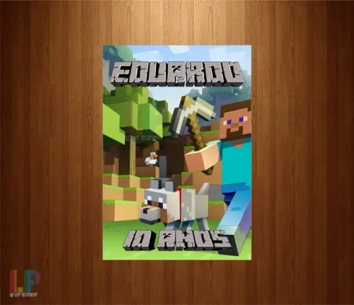 Adesivo Tubete Minecraft