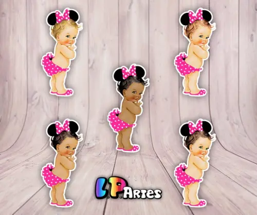 Aplique Bebê Minnie Rosa