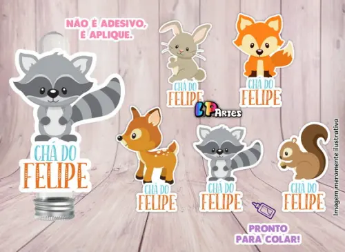 Aplique Animais do Bosque 2