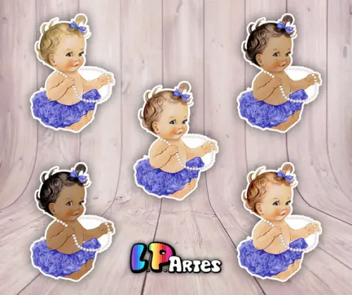 Aplique Bebê Princesa Vintage - Lilás