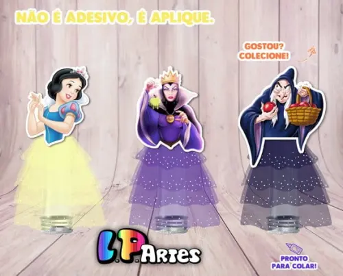 Aplique Busto Branca de Neve