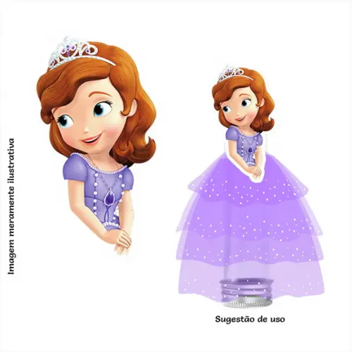Aplique Busto Princesa Sofia